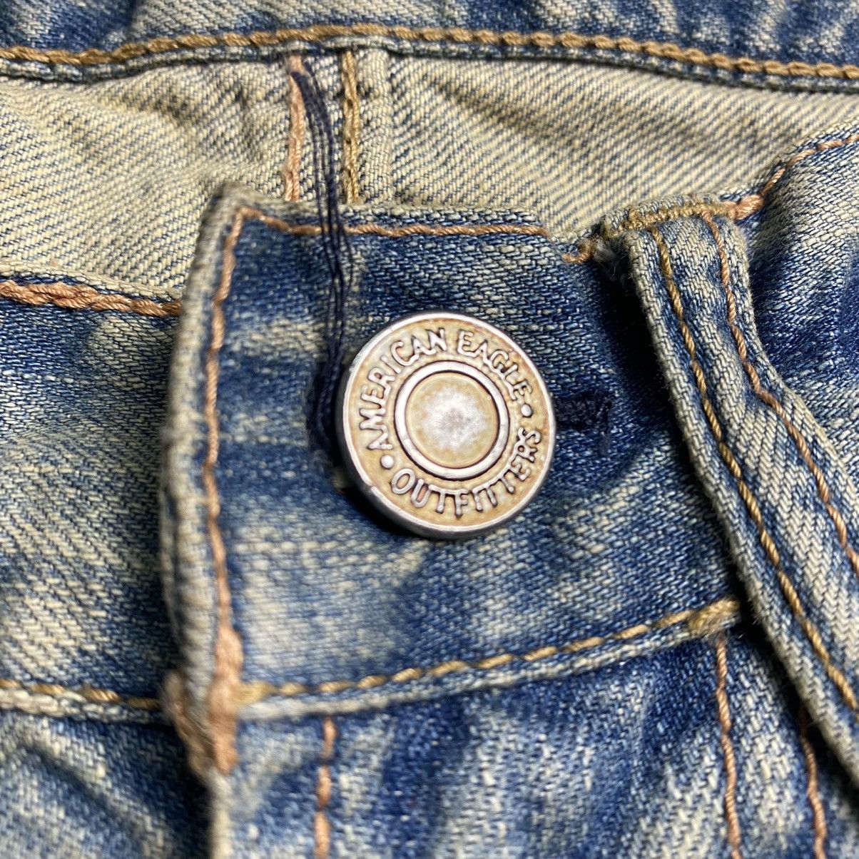 20471120 × American Eagle Outfitters American Eagle Vintage Mudmax Distressed Jeans Size US 29 - 10 Thumbnail