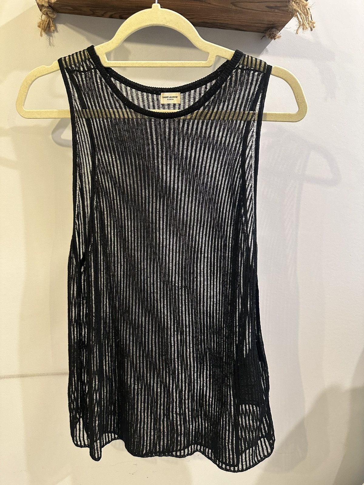 Saint Laurent Paris Saint Laurent Sleeveless Knitted Tank Size XL / US 12-14 / IT 48-50 - 1 Thumbnail