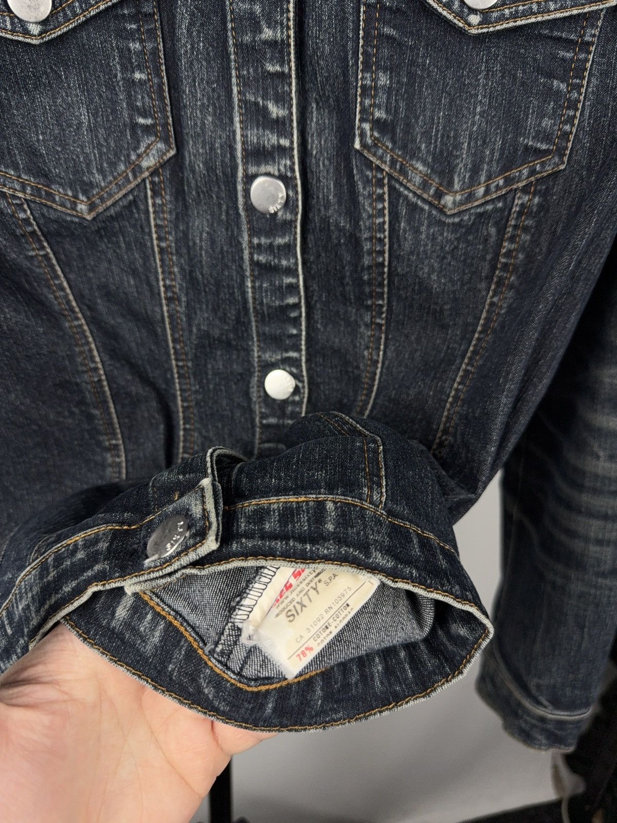 Miss Sixty Vintage 90s retro y2k Miss Sixty Western Italy denim jacket Size M / US 6-8 / IT 42-44 - 10 Thumbnail
