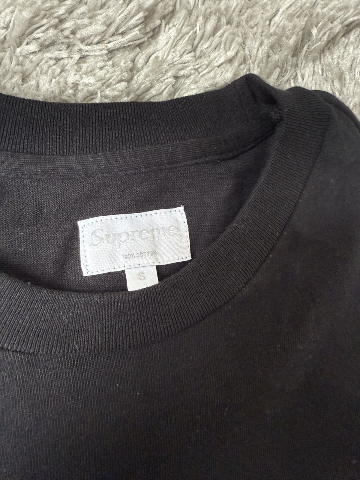 Supreme Unisex Black Supreme Crewneck Shirt Size US S / EU 44-46 / 1 - 2 Thumbnail