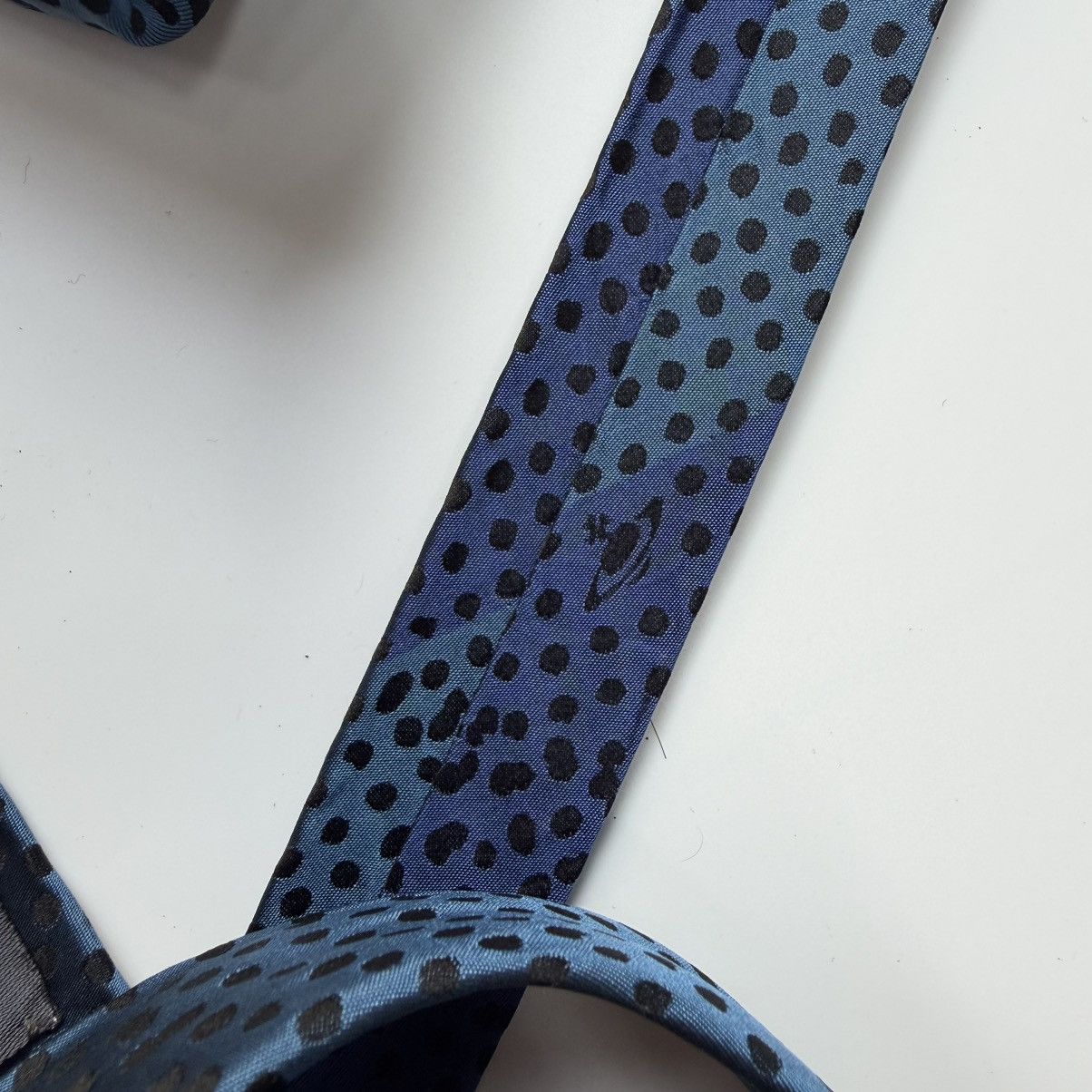 Vivienne Westwood 2000s Vivienne Westwood Logo Ombre Polka Dot Tie Size ONE SIZE - 4 Thumbnail