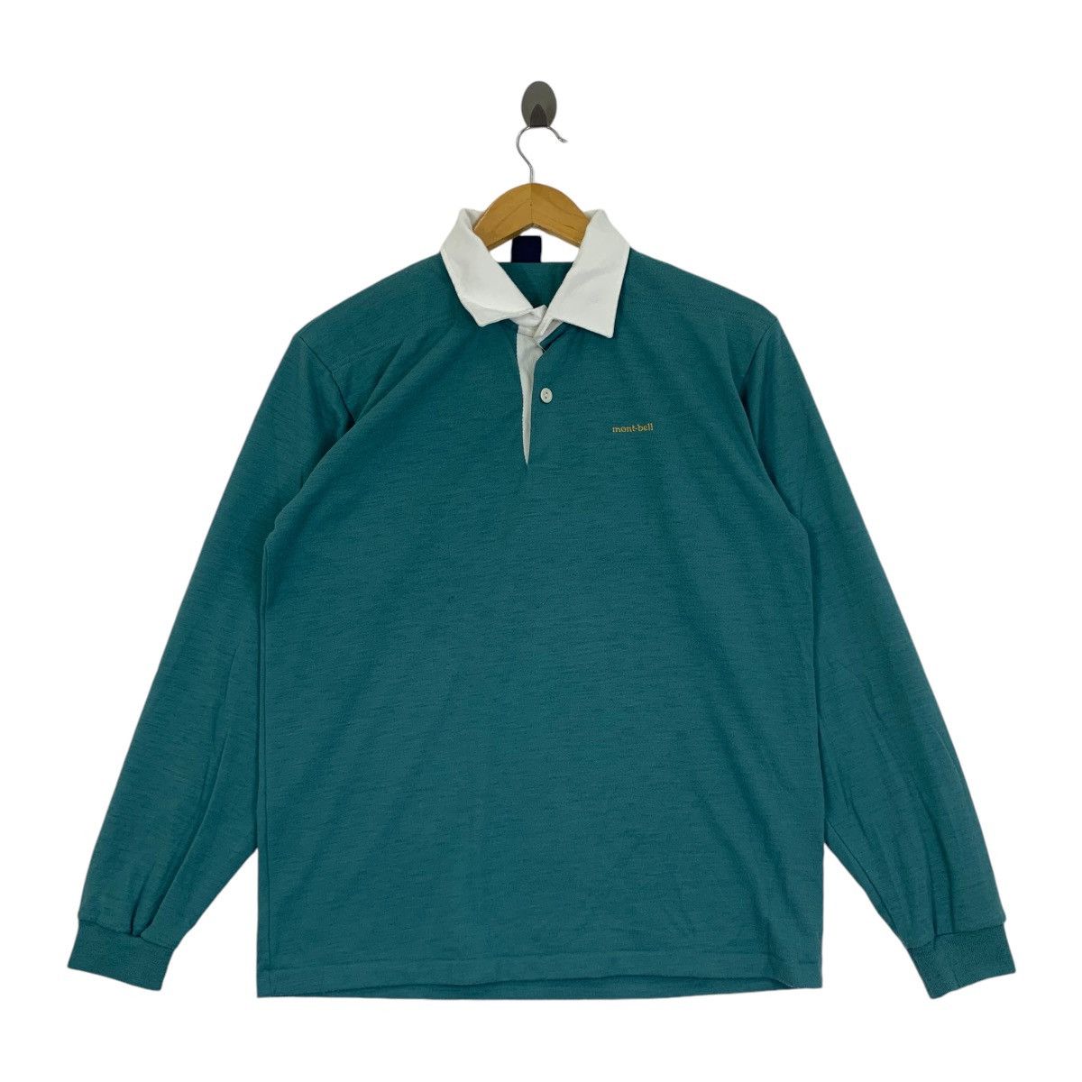 Montbell Vintage MONTBELL JAPAN RUGBY Outdoor Polo Tee Shirt Size US S / EU 44-46 / 1 - 1 Thumbnail