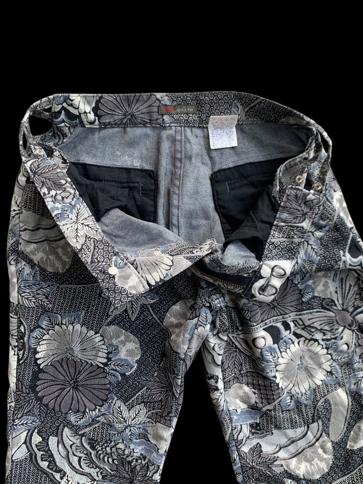 If Six Was Nine × Japanese Brand × Vintage Ladies FLARES Retro Flower Bell Bottoms Hippie vtg trousers Size 28" / US 6 / IT 42 - 17 Thumbnail