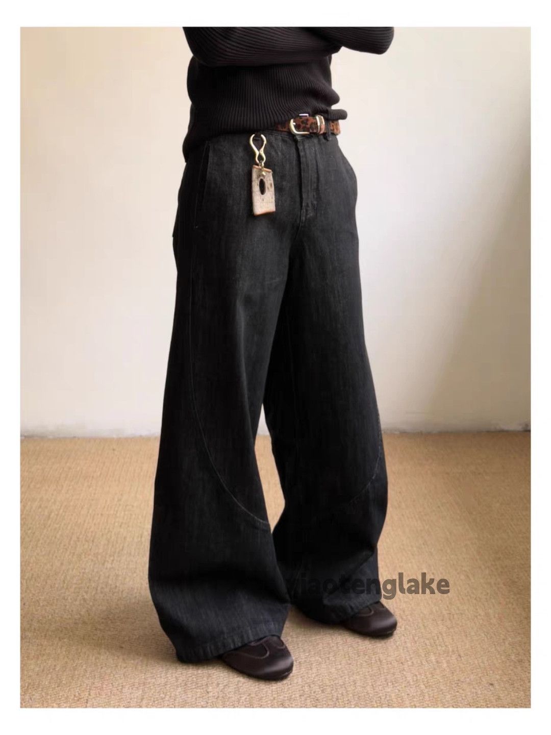 Jean Xz vintage wide Leg loose baggy flared y2k jeans Size US 30 / EU 46 - 2 Thumbnail