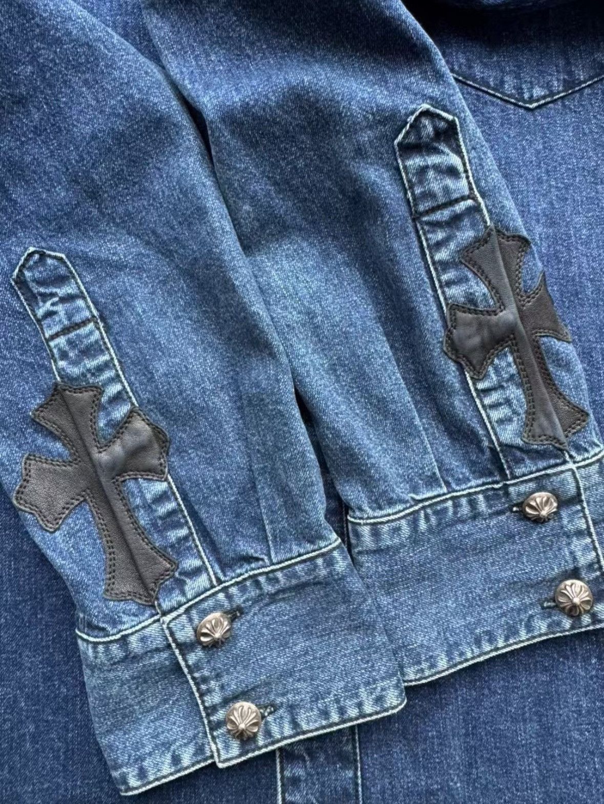 Chrome Hearts Chrome Hearts denim shirt Size US M / EU 48-50 / 2 - 3 Thumbnail