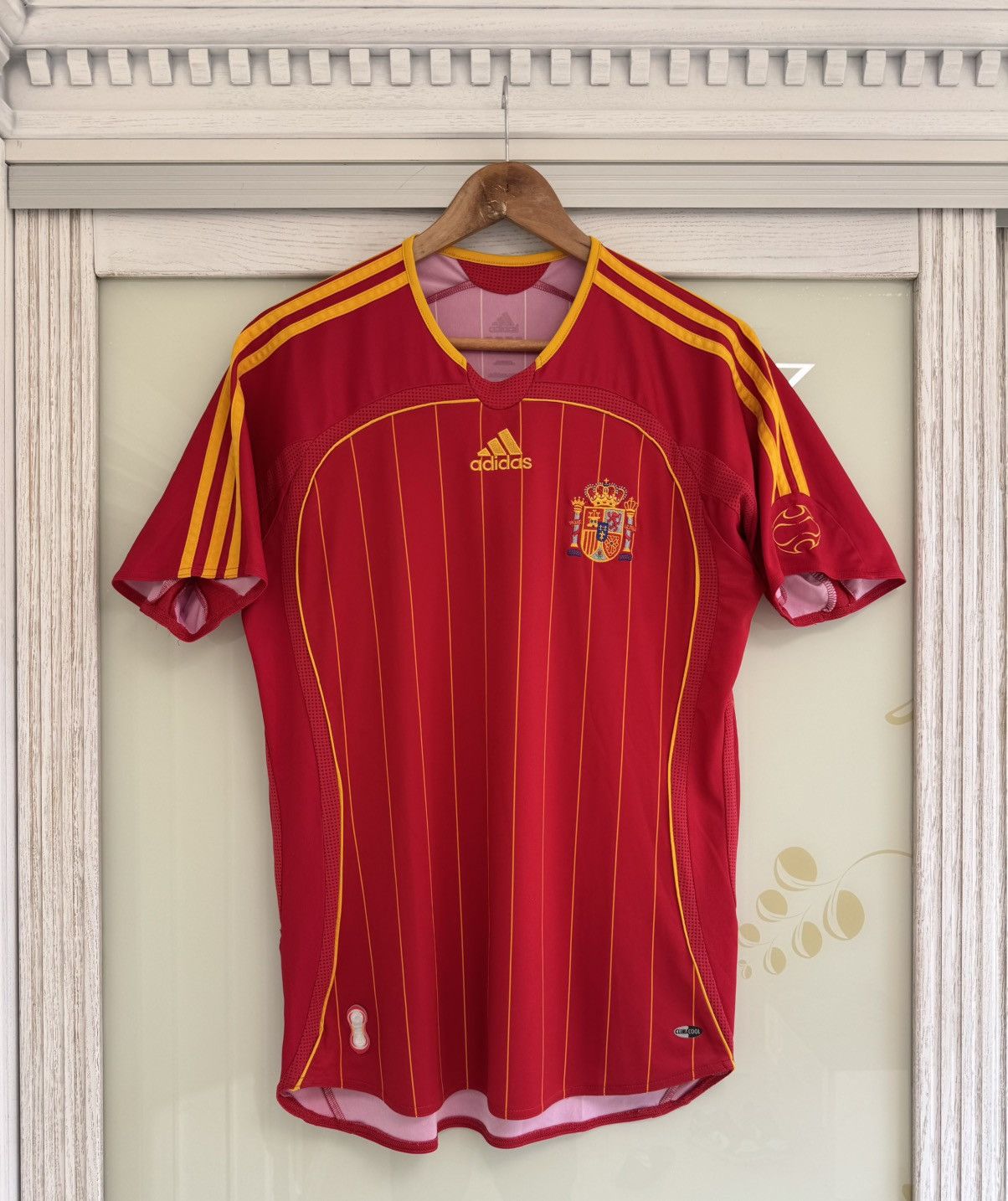 Adidas Vintage Spain 2006-2007 Home Soccer Jersey Football Shirt Size US S / EU 44-46 / 1 - 1 Thumbnail