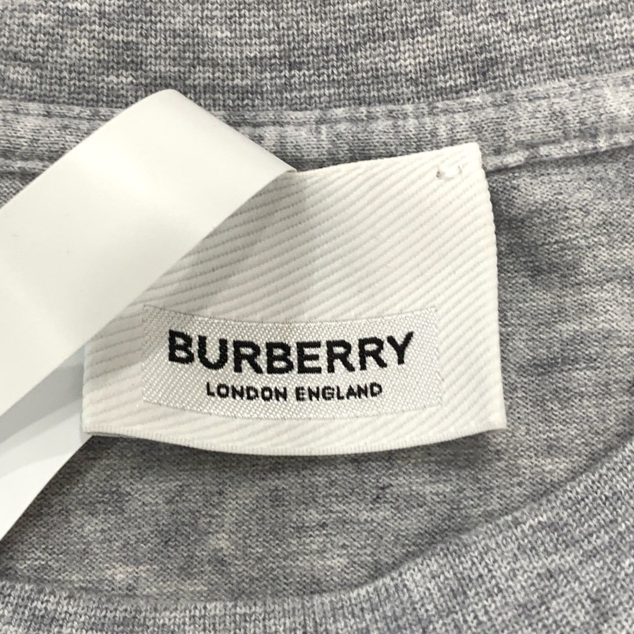 Burberry Burberry Grey Logo Print Cotton T-Shirt (Size S) Size US S / EU 44-46 / 1 - 2 Thumbnail