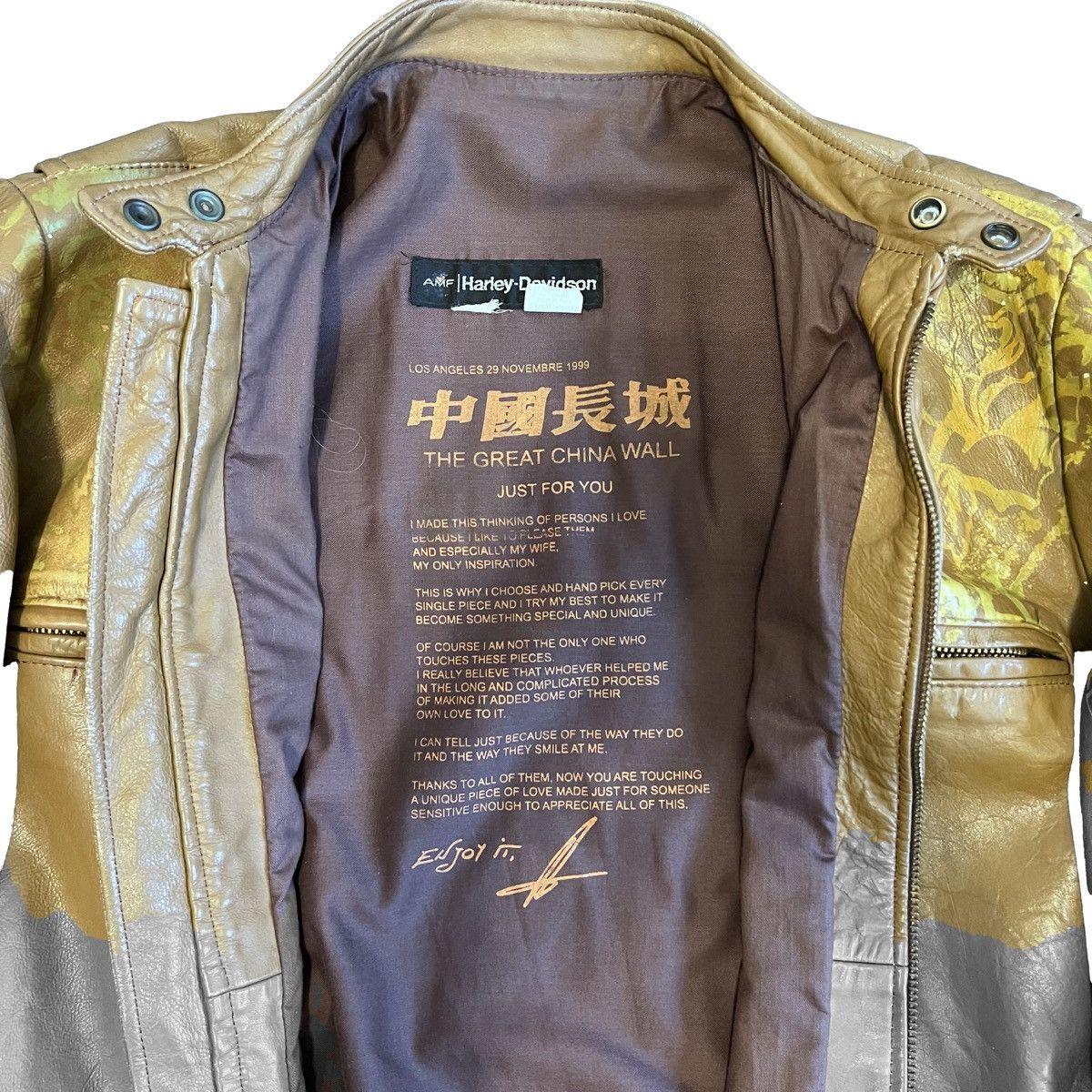 The Great China Wall Harley-Davidson “The Great China Wall” Jacket 1/1 (1999, L) Size US L / EU 52-54 / 3 - 4 Thumbnail