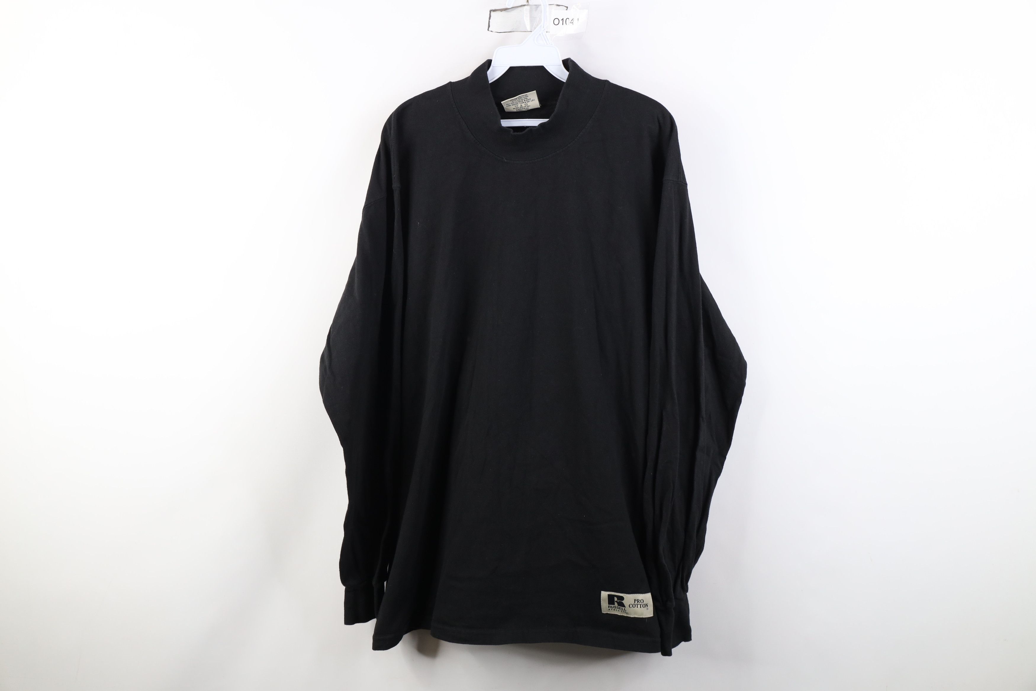 Russell Athletic Vintage 90s Russell Athletic Mock Neck Long Sleeve T-Shirt Size US L / EU 52-54 / 3 - 1 Thumbnail