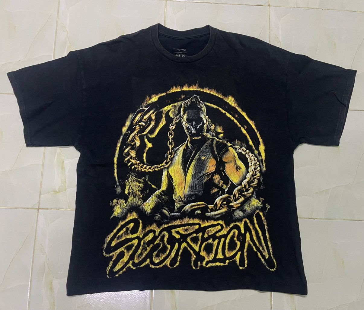 GOAT Crew Vintage Mortal Kombat Get Over Here Shirt Tee Size US XL / EU 56 / 4 - 4 Thumbnail