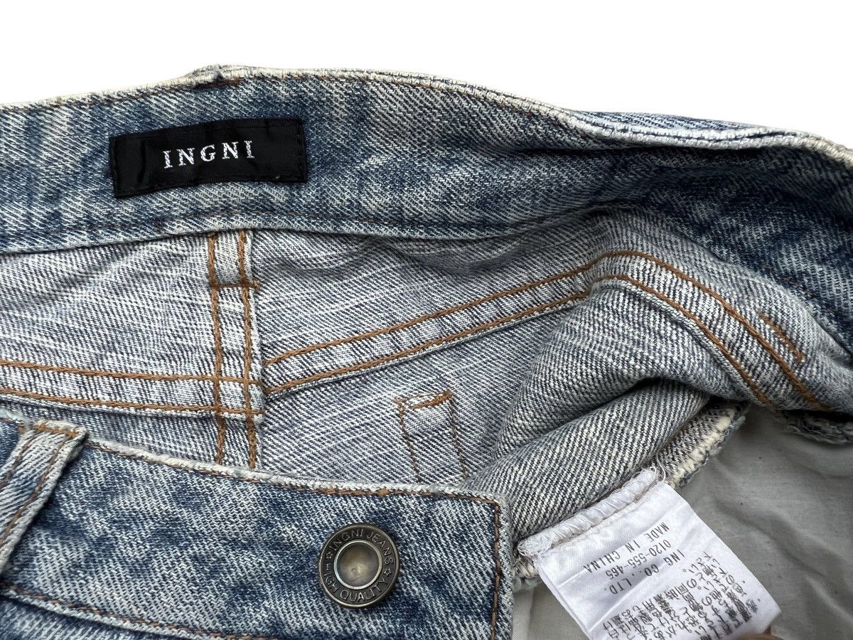 Japanese Brand Japanese Distressed Patchwork Lowrise Denim Jeans 29x34 Size US 29 - 11 Thumbnail