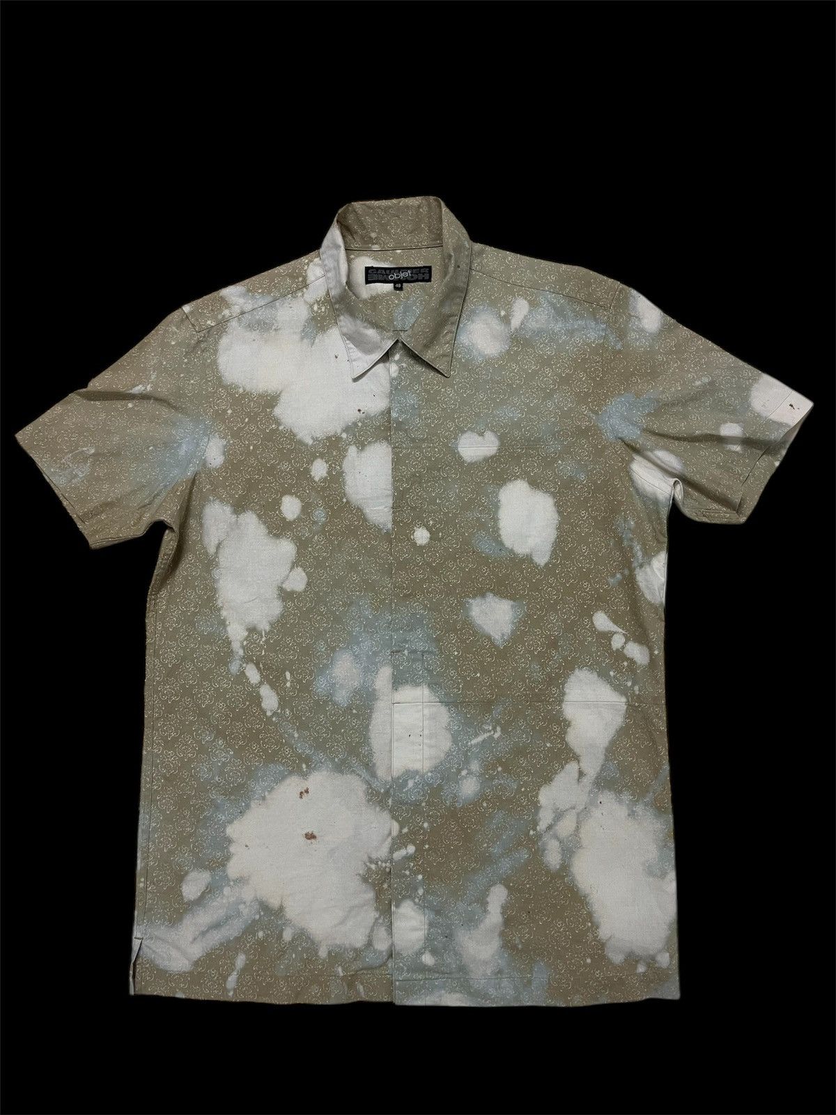 Gaultier Homme Objet × Jean Paul Gaultier Steal 🔥 Gaultier Homme Objet Shirt Button Up custom bleach Size US M / EU 48-50 / 2 - 6 Thumbnail