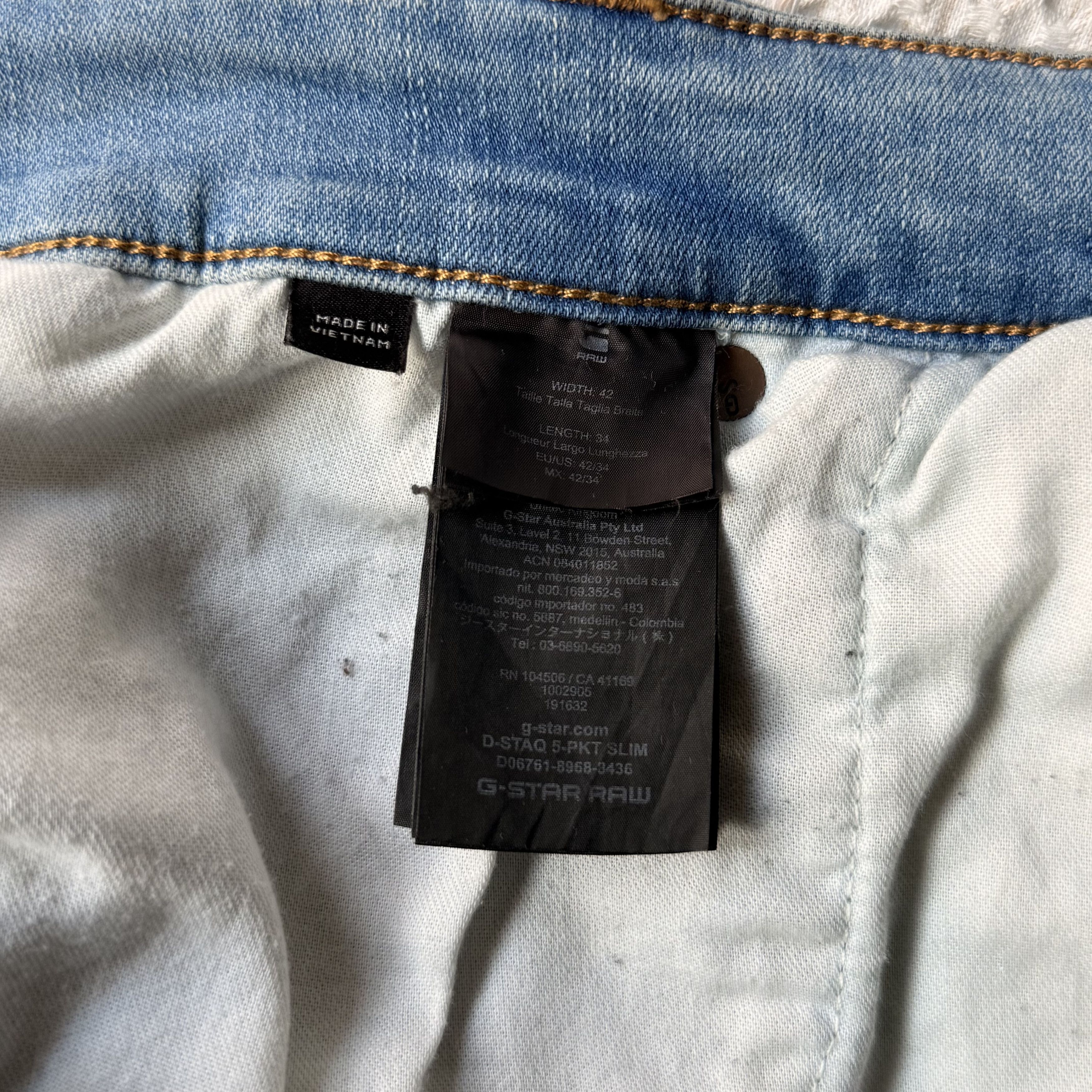 G-Star G-Star D-Staq 5 Pocket Slim Size US 42 / EU 58 - 4 Thumbnail