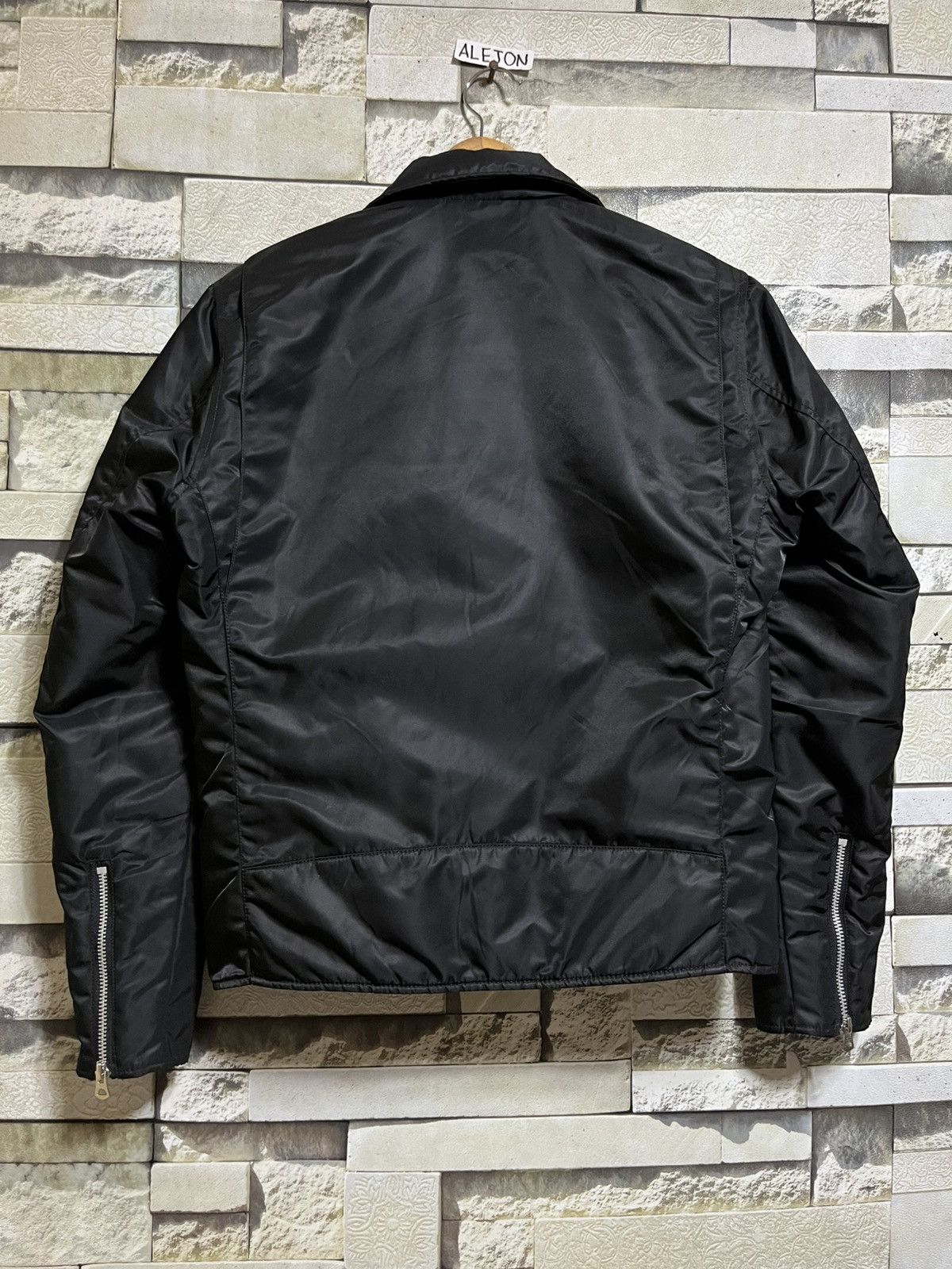Schott × atmos SCHOTT X ATMOS NYLON DOUBLE RIDER BIKER JACKET PRIMALOFT Size US S / EU 44-46 / 1 - 8 Thumbnail