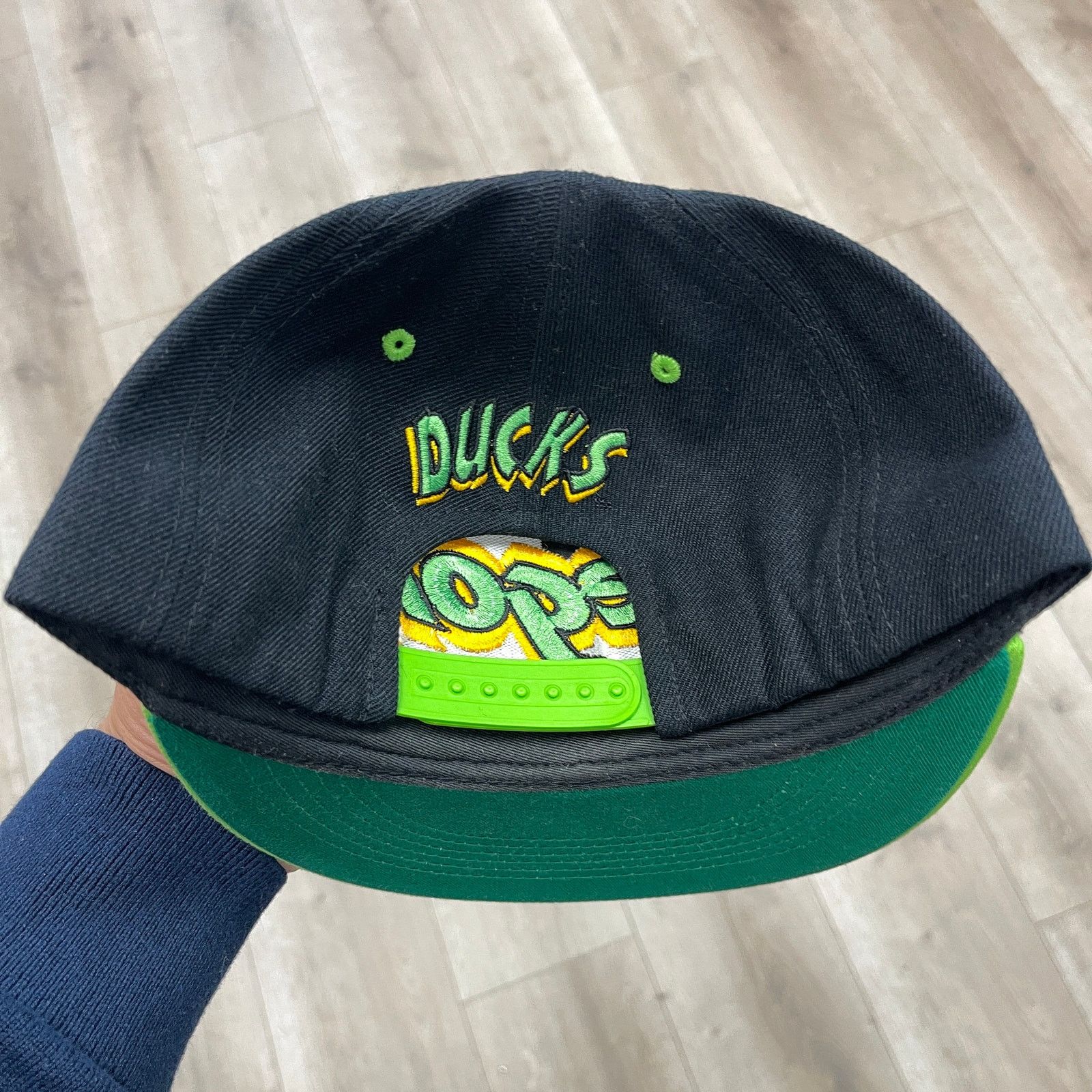 New Era Oregon Ducks Zephyr Hat Cap Snapback Neon Green NCAA College Size ONE SIZE - 4 Thumbnail