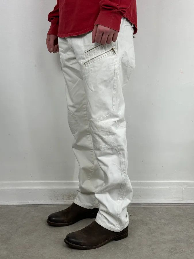 Roberto Cavalli AW2003 Roberto Cavalli White Biker Chinos Pants Size US 34 / EU 50 - 2 Thumbnail