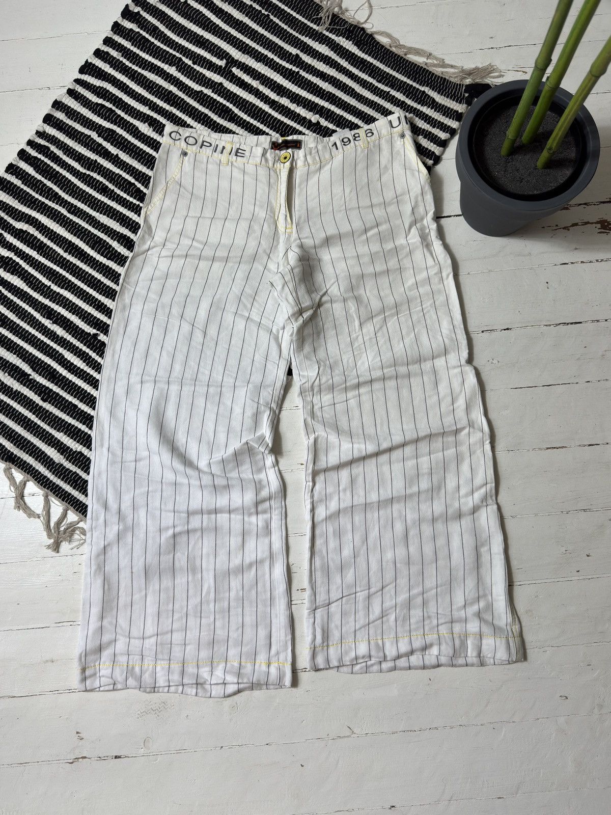 Cop Copine VINTAGE COP.COPINE 2000s IN STRIPES PALAZZO Size 28" / US 6 / IT 42 - 4 Thumbnail