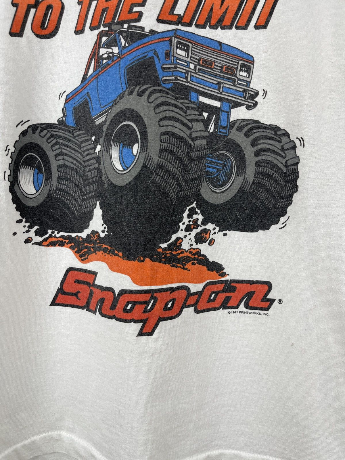Fruit Of The Loom FotL Vintage Snap-on T-Shirt 1991 Takin' It To The Limit tee Size US M / EU 48-50 / 2 - 6 Thumbnail