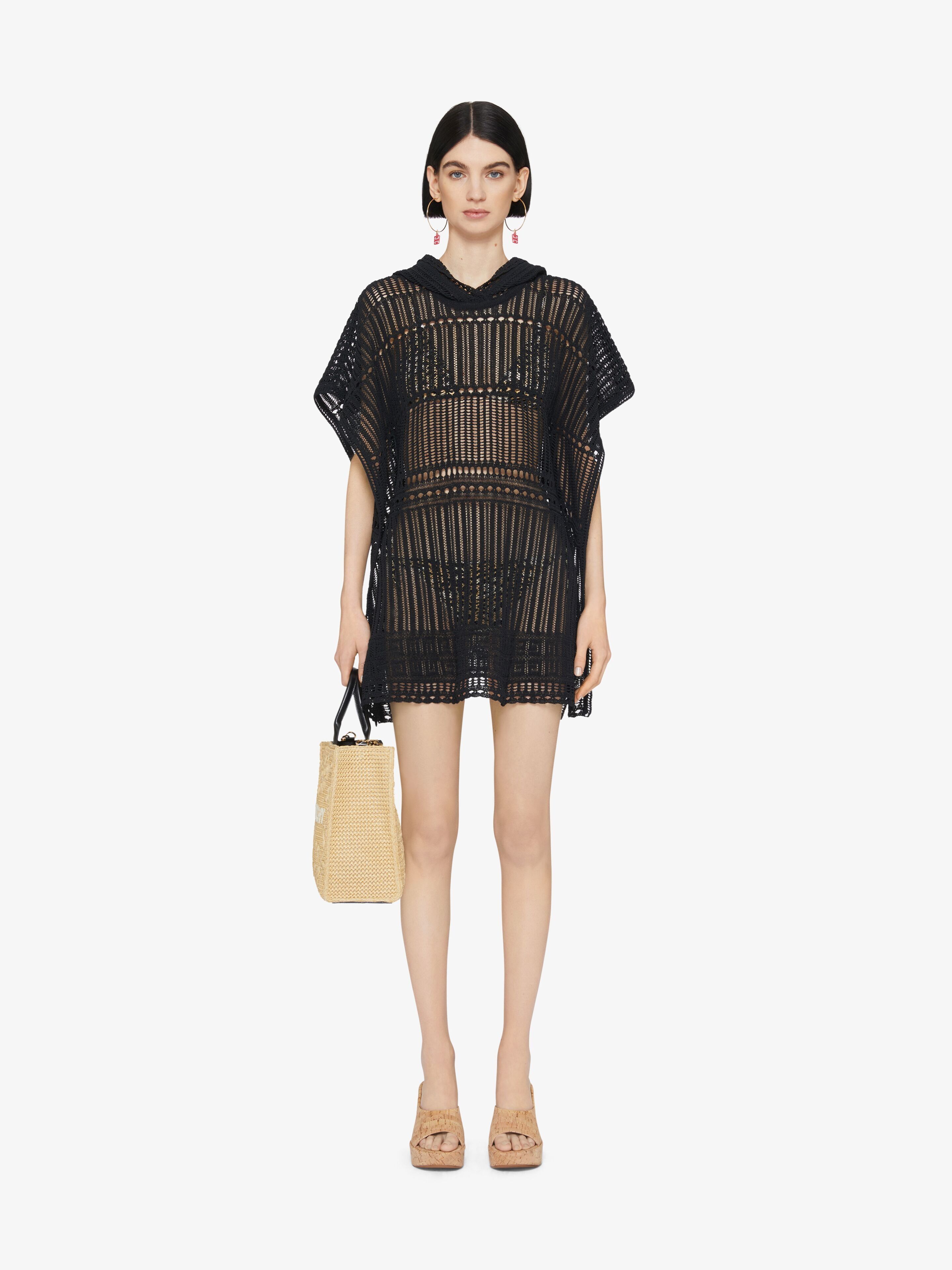 Givenchy o1w1db10825 Hooded Poncho in Black Size XS / US 0-2 / IT 36-38 - 2 Thumbnail