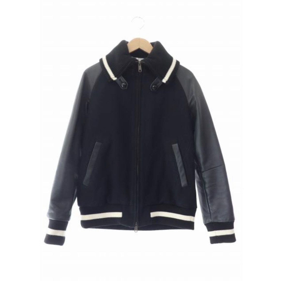 Number (N)ine Number Nine wool leather studium Jacket Size US M / EU 48-50 / 2 - 1 Thumbnail