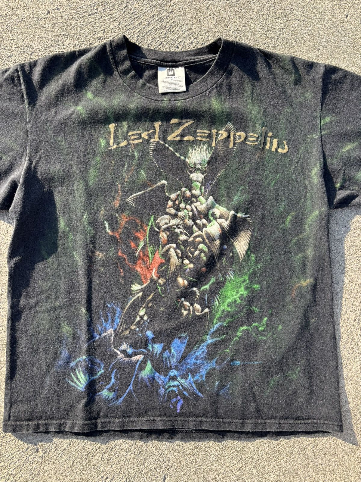 Band Tees Vintage 1997 Led Zeppelin Stairway To Heaven AOP T Shirt Size US L / EU 52-54 / 3 - 2 Thumbnail