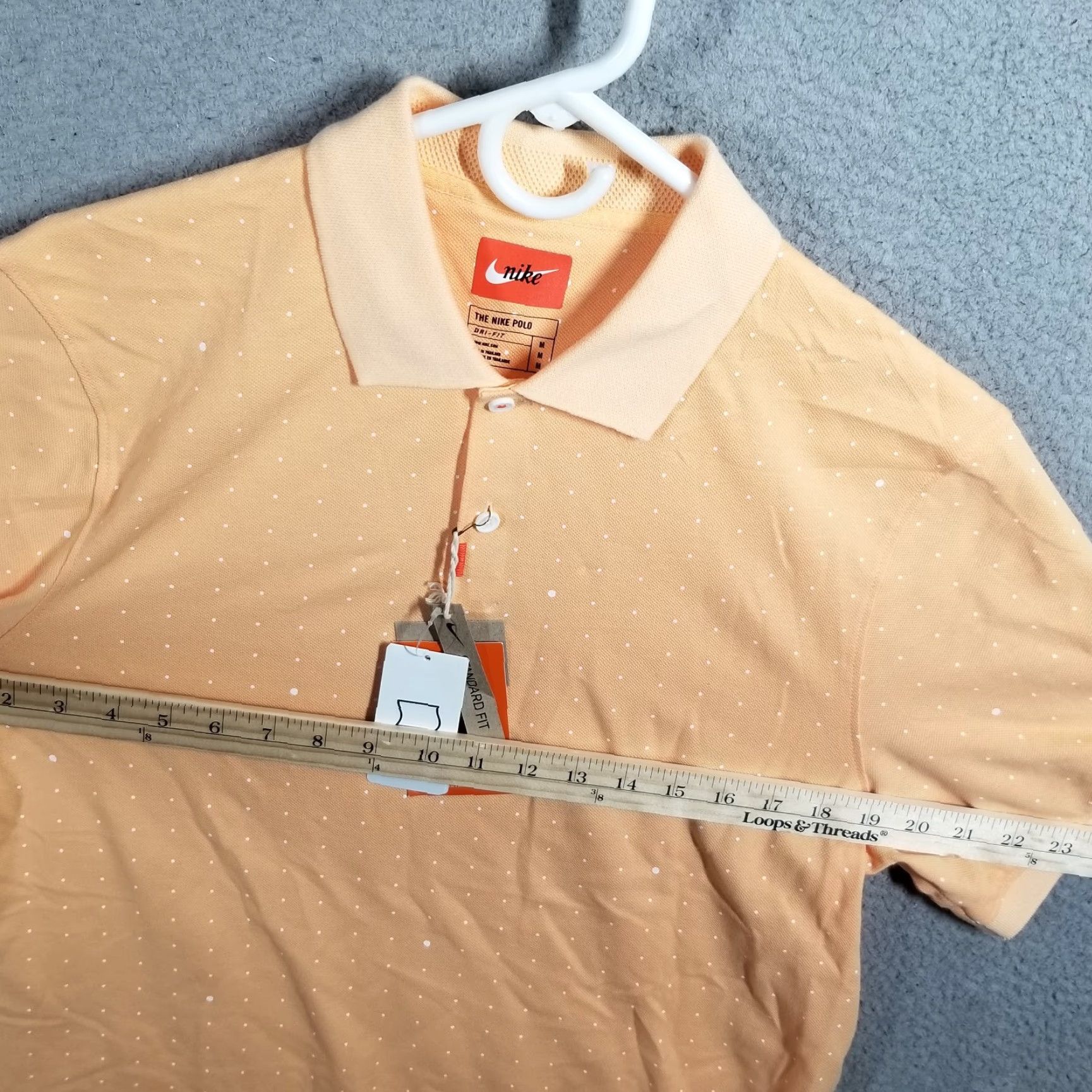 Nike Nike Polo Shirt M Mens Golf DRI-FIT Victory Printed Orange White CU9357-714 Sport Casual Short Sleeve Breathable Moisture Wicking Size US M / EU 48-50 / 2 - 7 Thumbnail