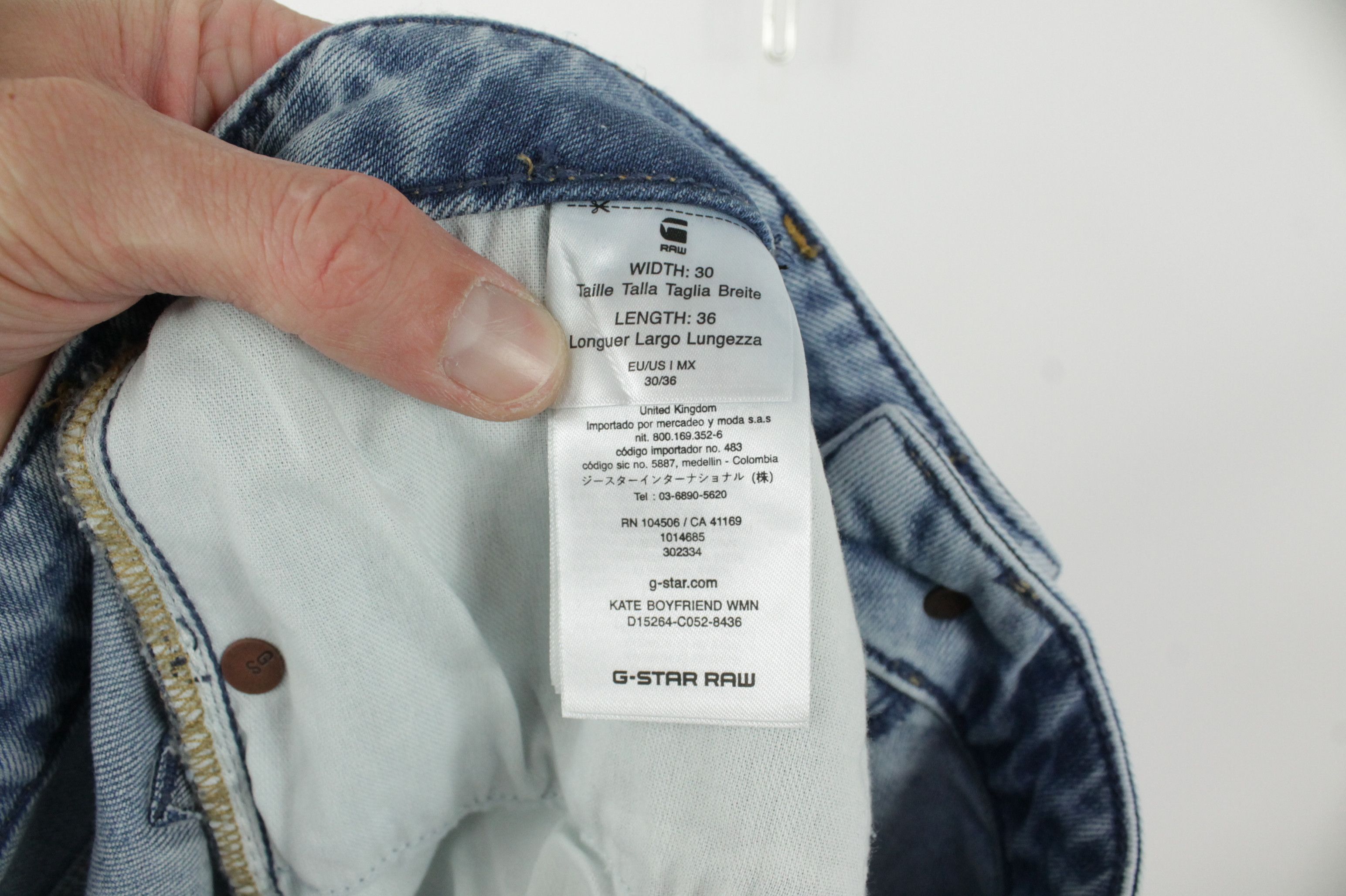 G-Star G-Star Raw Kate Boyfriend Jeans W30/L36 Size 30" / US 8 / IT 44 - 12 Thumbnail