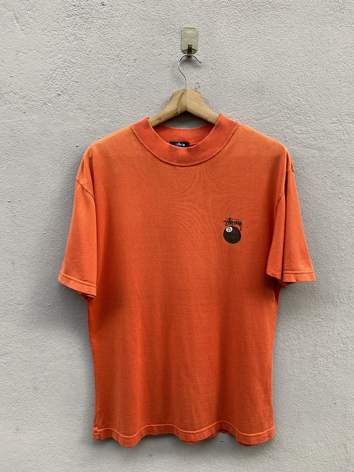 Stussy 💥MEGA RARE💥 OG 1980s Archived Stussy x 8-Ball Orange Tee Size US M / EU 48-50 / 2 - 2 Thumbnail