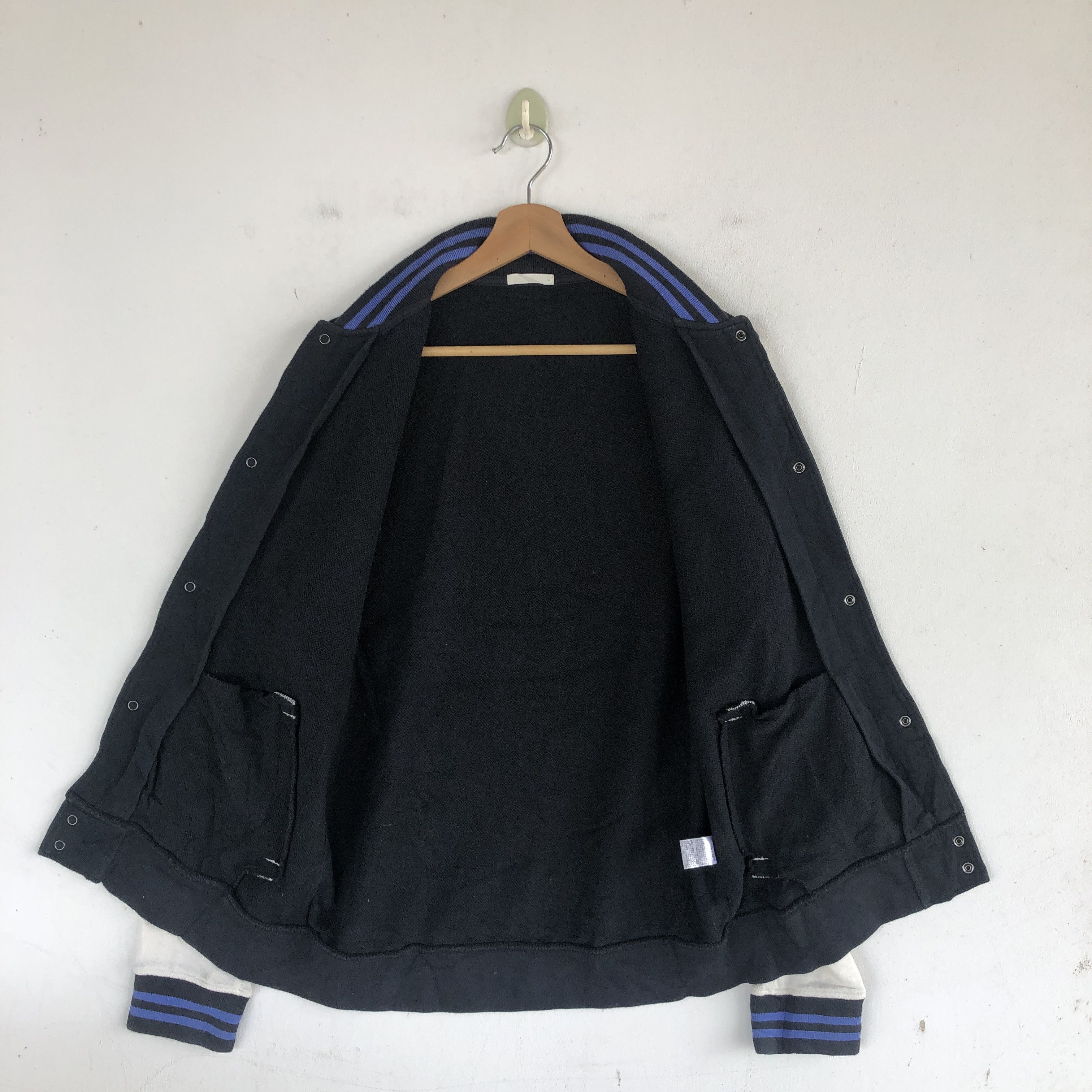 Japanese Brand × Vintage Vintage Japanese Harajuku Varsity Sweater Button Sweatshirt Size M / US 6-8 / IT 42-44 - 5 Thumbnail