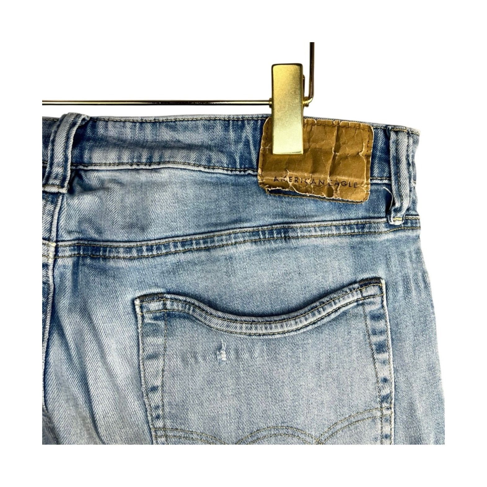 American Eagle Outfitters American Eagle Ne(X)t Level Flex Slim Straight Jeans 34x34 Size US 34 / EU 50 - 6 Thumbnail