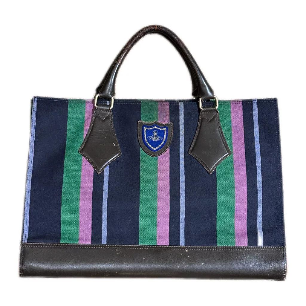 Vivienne Westwood Vivienne Westwood Striped Saturn Tote Size ONE SIZE - 1 Thumbnail