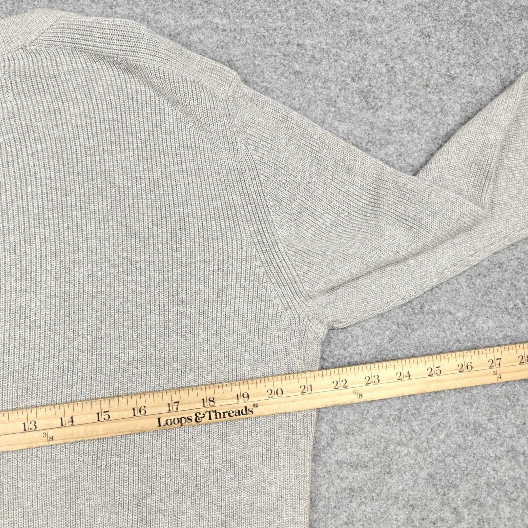 Allsaints AllSaints Sweater Mens L Gray Cotton Modal Crew Knit Pullover Casual Size US L / EU 52-54 / 3 - 6 Thumbnail