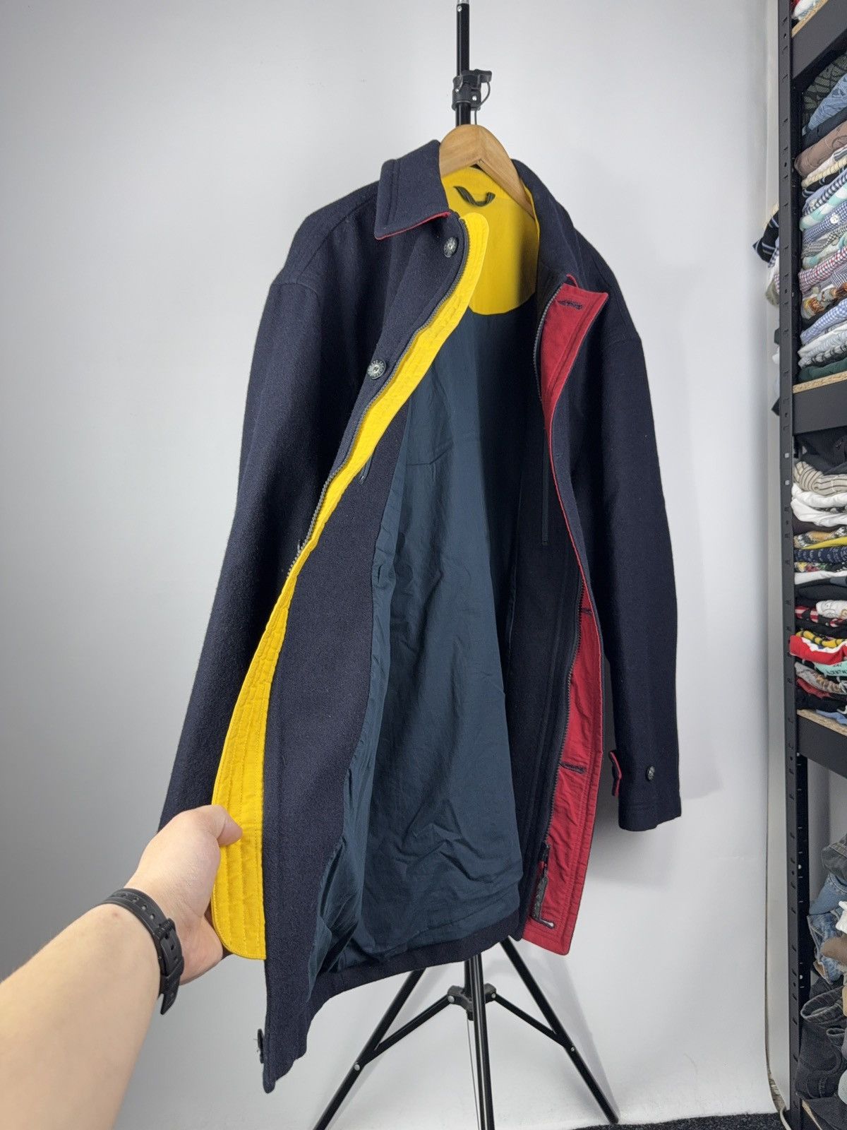 Lacoste × Vintage Vintage 90s Lacoste Heavy Coat Jacket Size US L / EU 52-54 / 3 - 6 Thumbnail
