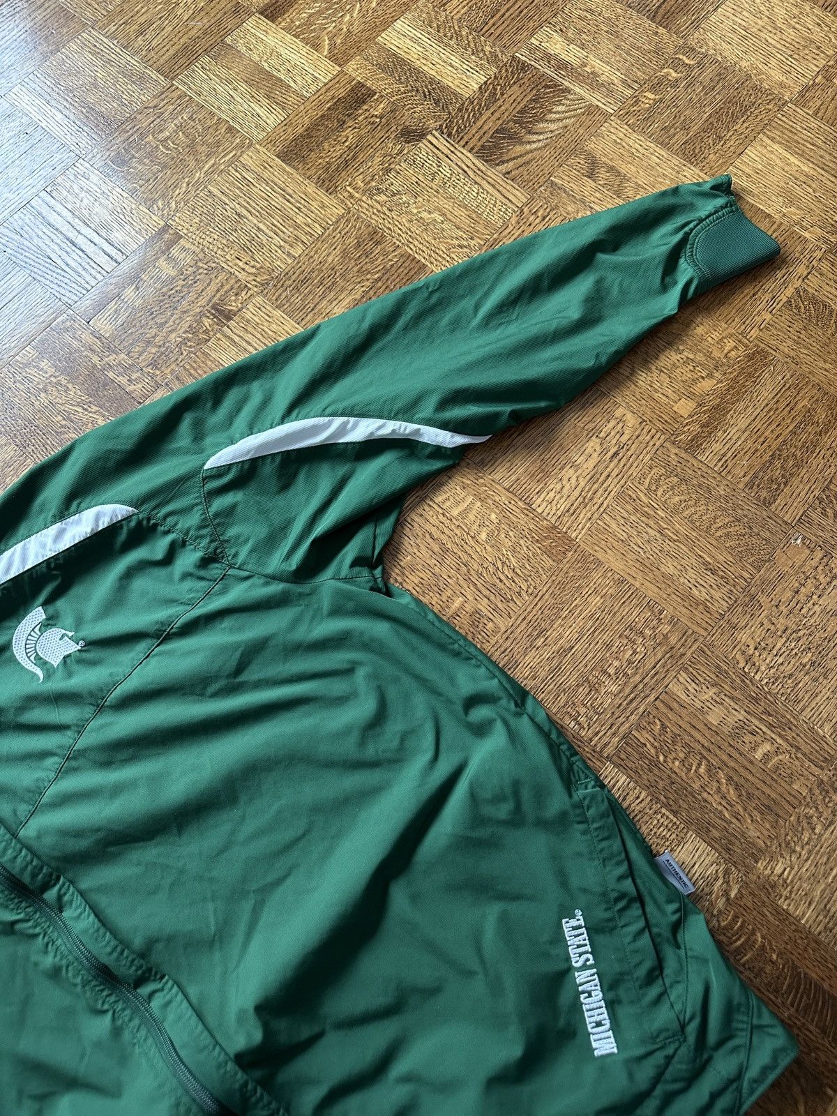 Nike × Vintage Vintage Y2K Nike Michigan State Windbreaker Jacket Size US L / EU 52-54 / 3 - 5 Thumbnail