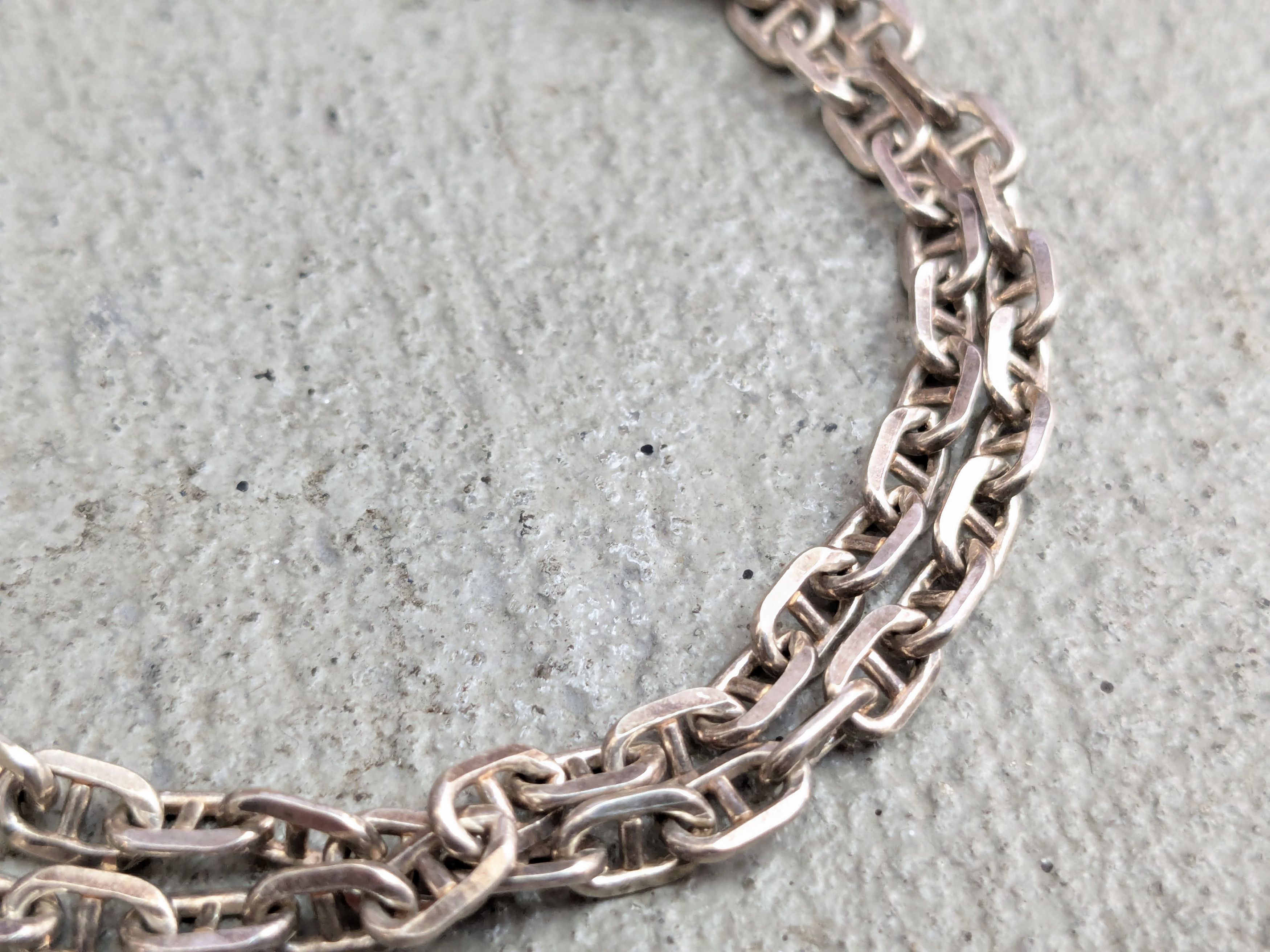 Sterling Silver Vintage Sterling Silver Necklace Mariner Anchor 16" Size ONE SIZE - 6 Thumbnail