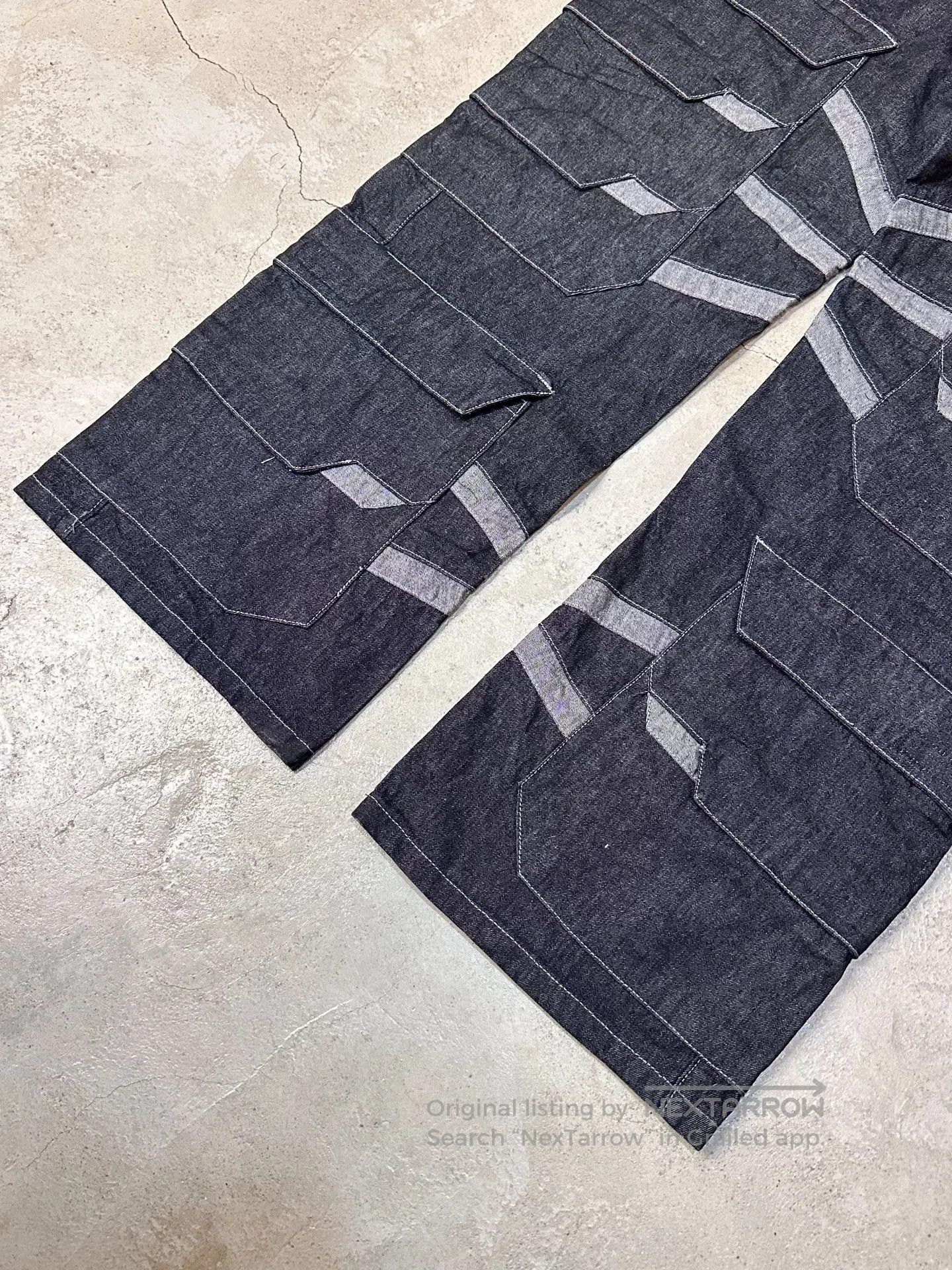 Vintage Vintage 90s Cyberdog Cargo Jeans. Size US 31 - 2 Thumbnail