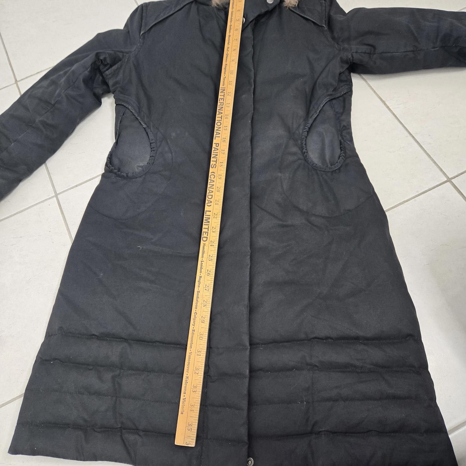 Soia & Kyo Soia & Kyo Black Down Long Coat Fur Trim Hood Winter Parka Size L / US 10 / IT 46 - 8 Thumbnail
