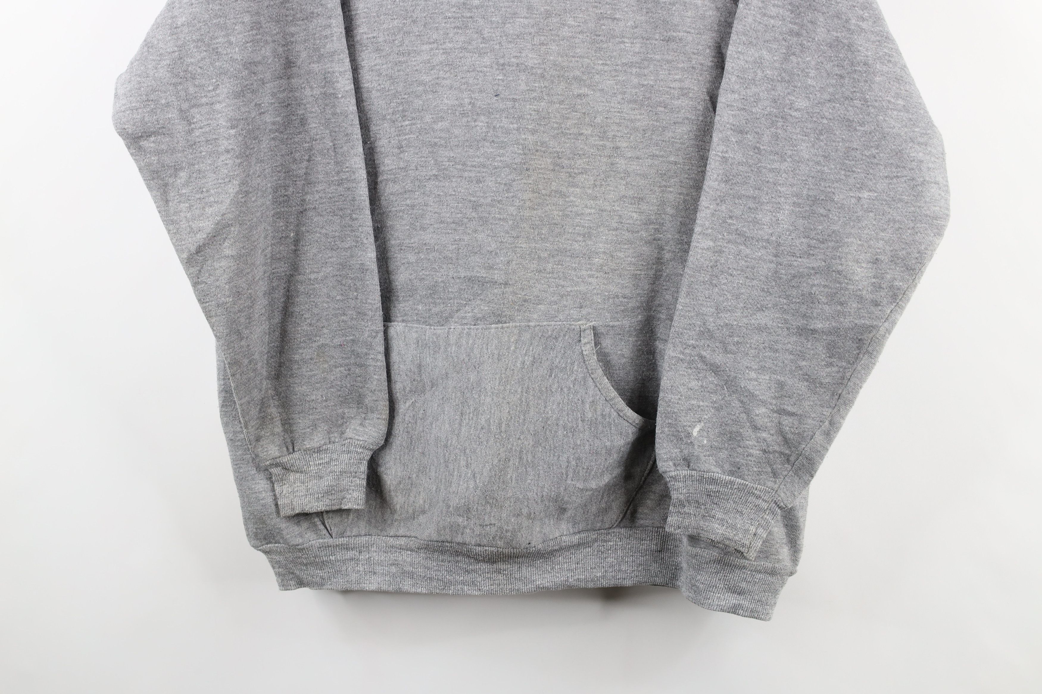 Vintage 70s Russell Athletic Hoodie Sweatshirt Gray USA