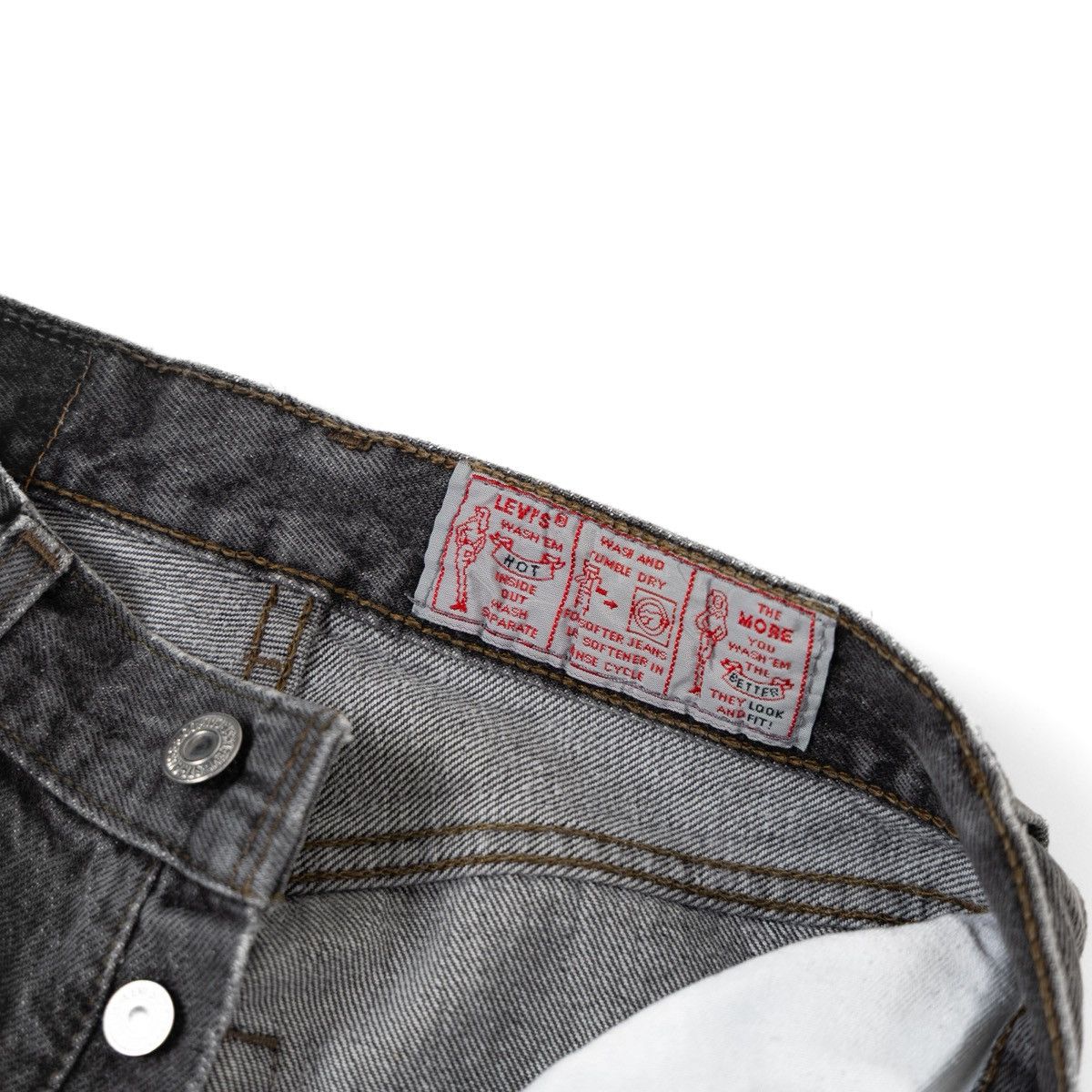 Levi's Vintage Clothing Levis 524 Gray Jeans Vintage Rare High Waist Made in USA Size 27" / US 4 / IT 40 - 5 Thumbnail