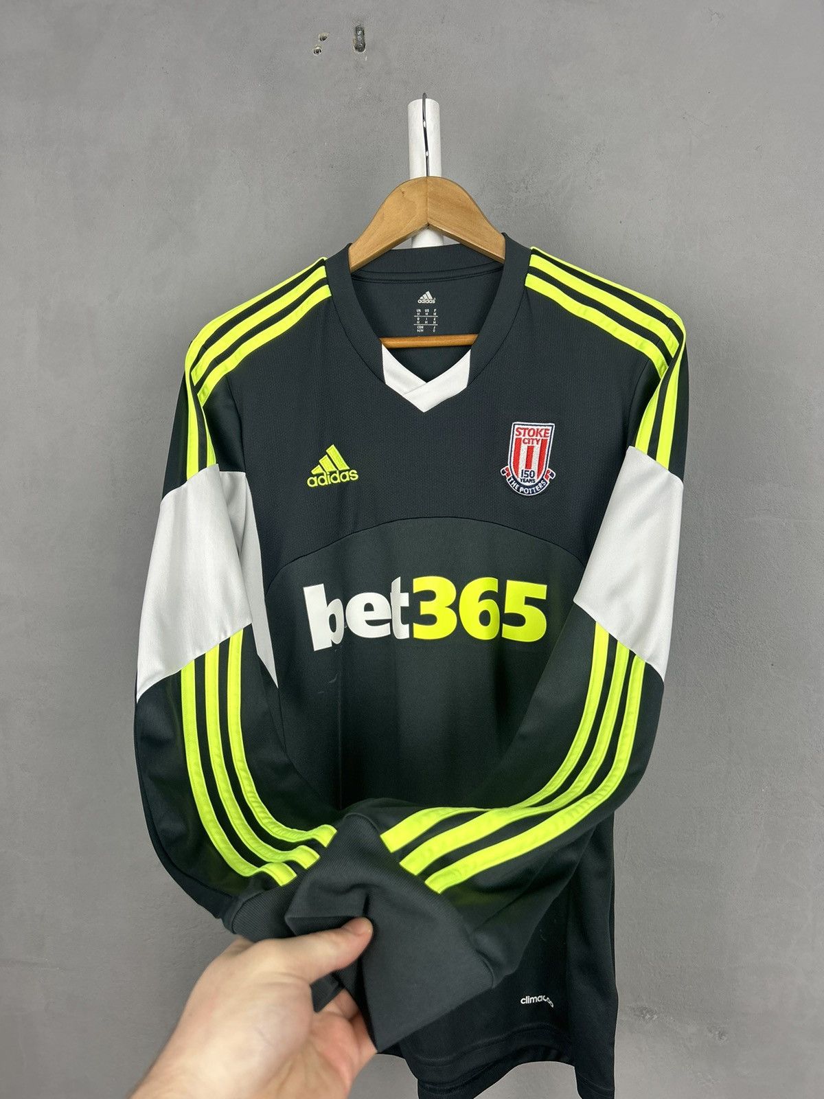 Adidas Adidas Stoke City 2013/14 Away Football Long Sleeve Jersey Size US M / EU 48-50 / 2 - 4 Thumbnail