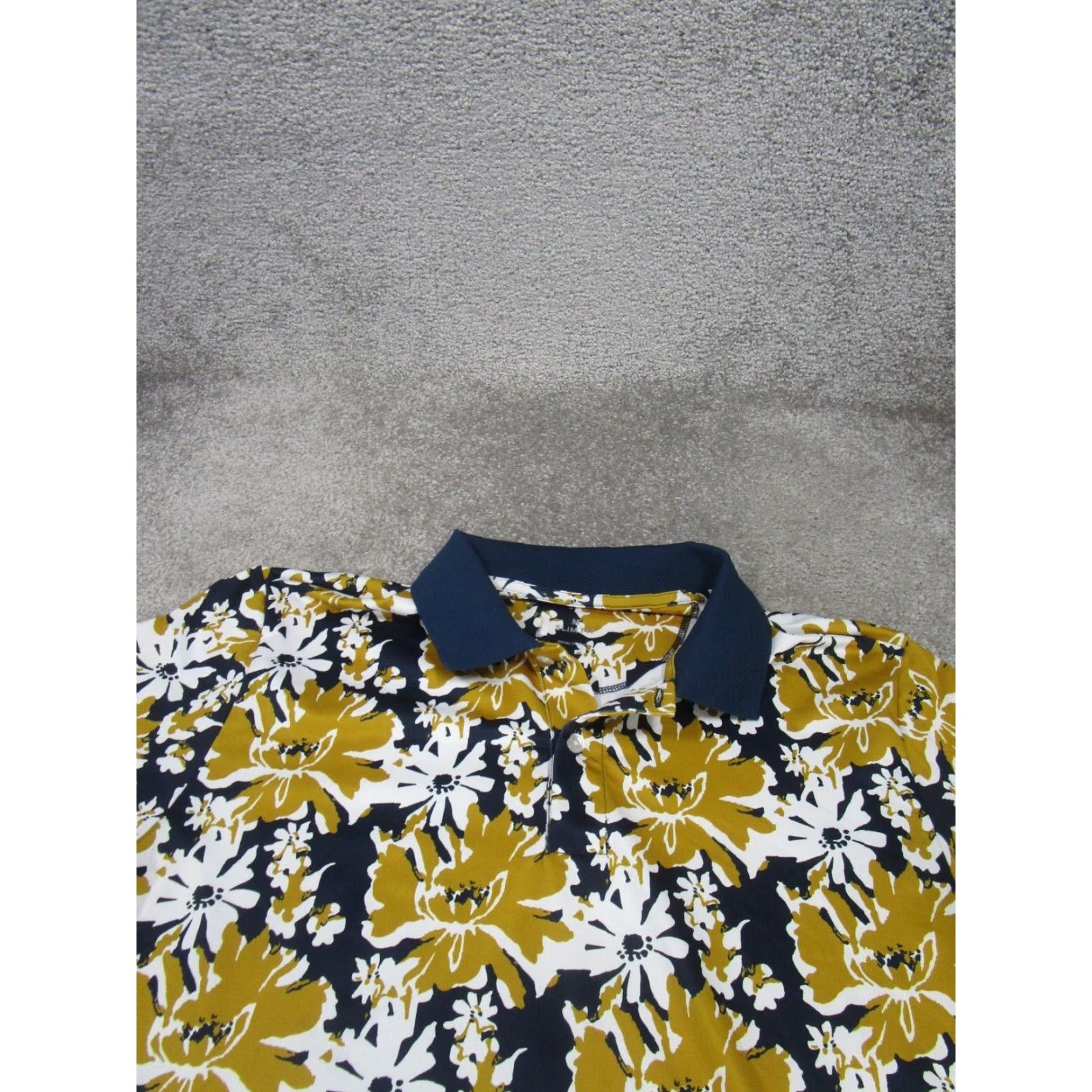 Bonobos Bonobos Polo Shirt Mens M Navy Blue Floral Stretch Slim Golf Adult Polo Shirt M Blue Floral 60s 70s Mens Size US M / EU 48-50 / 2 - 2 Thumbnail