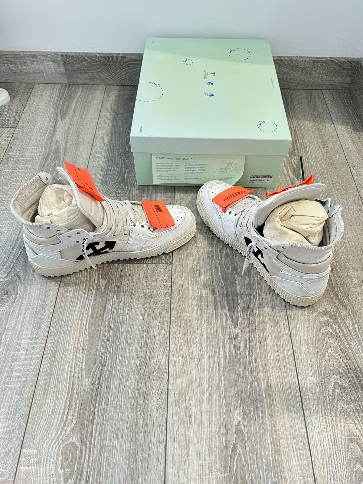 Off-White Off-White Court 3.0 Sneakers Size US 10.5 / EU 43-44 - 2 Thumbnail