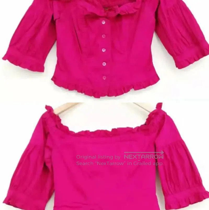 Kenzo KENZO Pink Ruffled Short Sleeve T-Shirt . Size M / US 6-8 / IT 42-44 - 9 Thumbnail