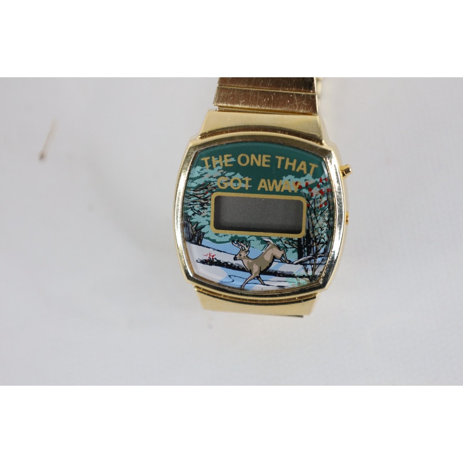 Vintage Vintage 90s Streetwear Nature Deer Buck Hunting Wrist Watch Size ONE SIZE - 2 Thumbnail