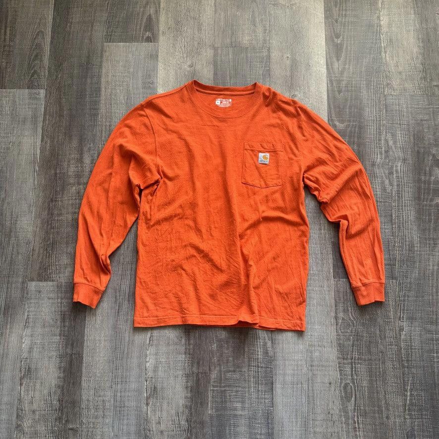 Carhartt CARHARTT • Long Sleeve Work Tee "Orange" (M) Size US M / EU 48-50 / 2 - 2 Thumbnail