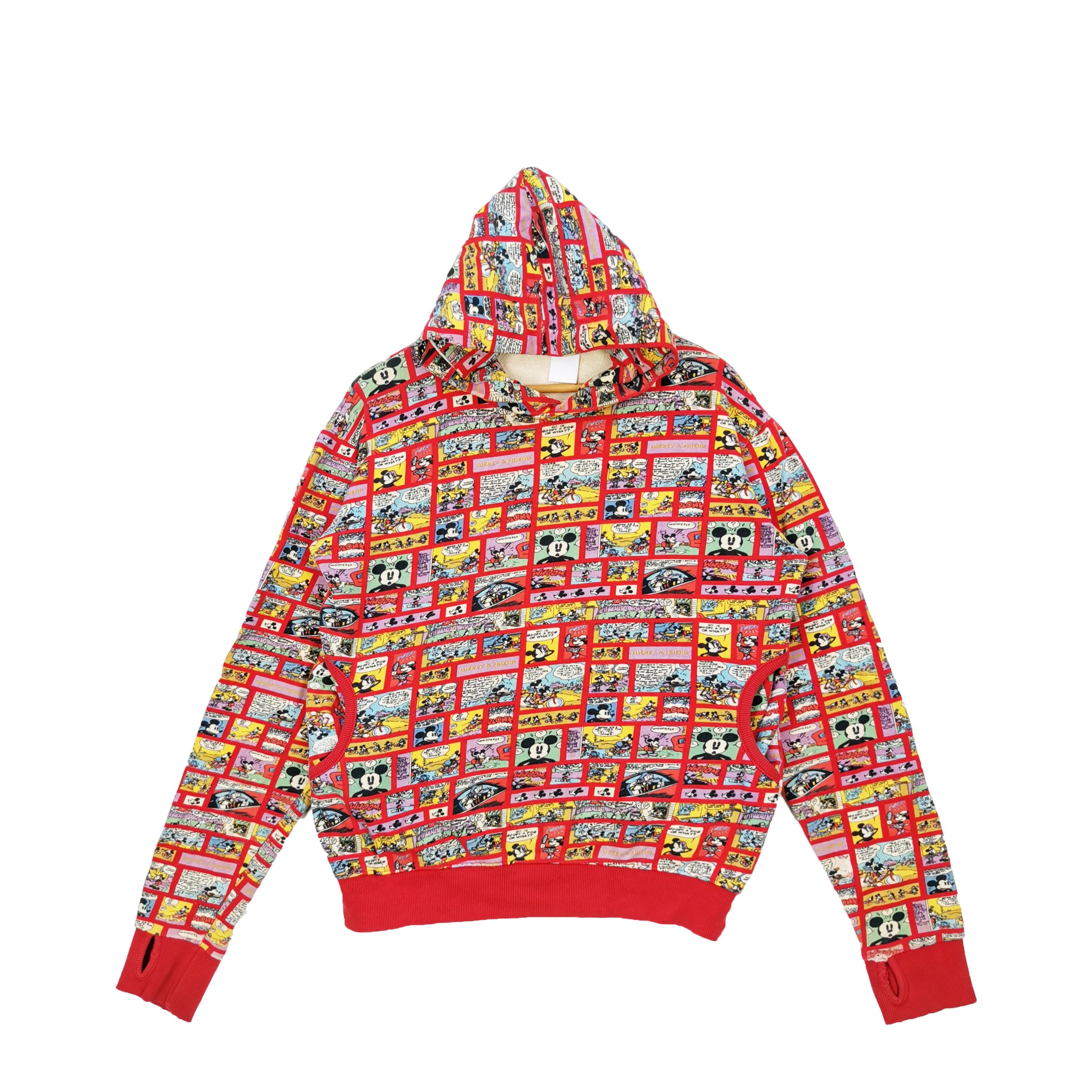 Cartoon Network × Mickey Mouse × Vintage Vintage Mickey Mouse Sweater Hoodie Over Print Sweatshirt Size US M / EU 48-50 / 2 - 3 Thumbnail