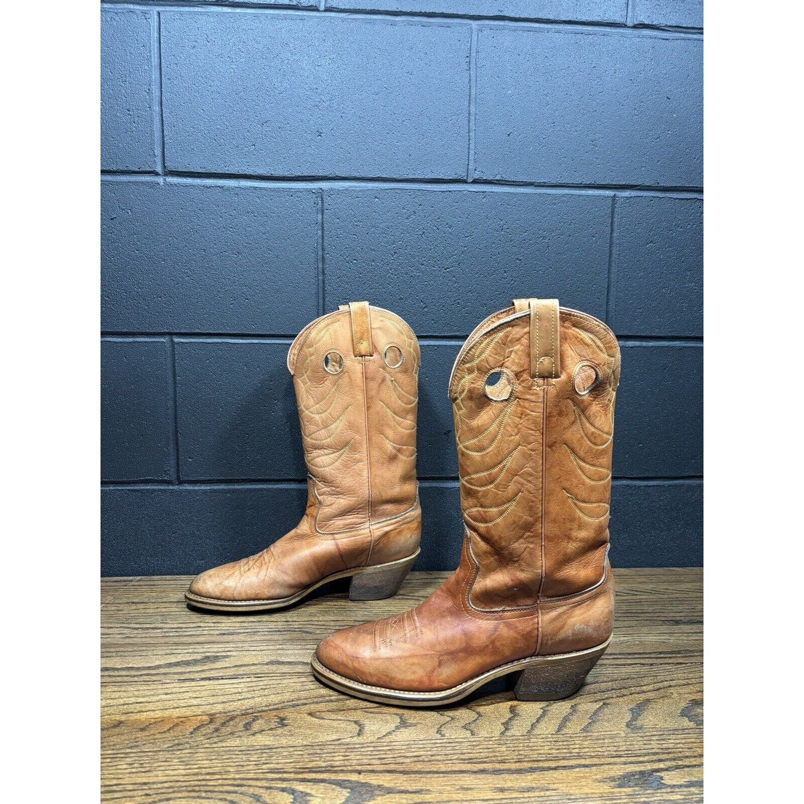 Acme Clothing ACME 1607 Brown Distressed Western Boots Size US 10 / EU 43 - 7 Thumbnail