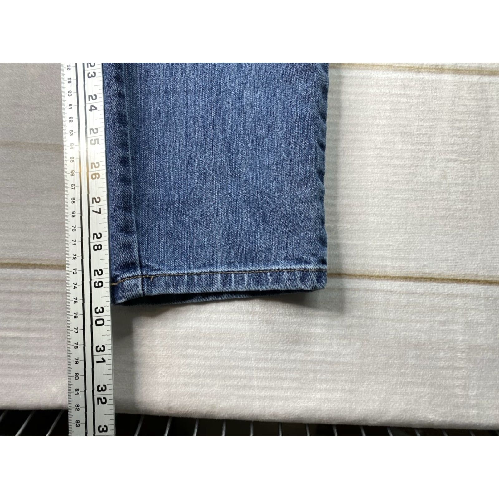 Vintage Style&co. Womens Jeans 16 Curvy Skinny Floral Embroidered Denim Stretch Bohemian Flower 5-Pocket Regular Size 16 Womens Jeans Blue Denim Size 38" / US 16 / IT 52 - 5 Thumbnail