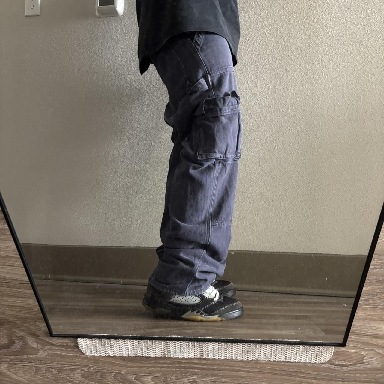 Japanese Brand Crazy Vintage Y2K/2000s Navy Blue Skater Style Cargo Pants! 29x31 Size US 29 - 2 Thumbnail