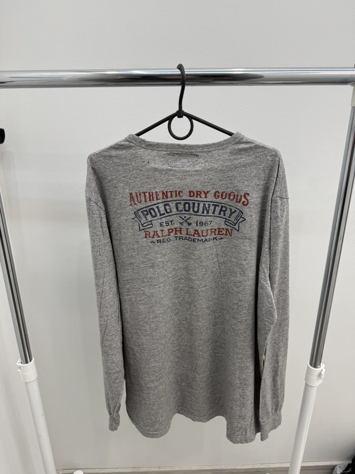 Ralph Lauren Ralph Lauren Country Logo Pocket Long Sleeve Tee T-shirt Size US XXL / EU 58 / 5 - 1 Thumbnail